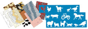 Barnyard Stencils & Paper Set