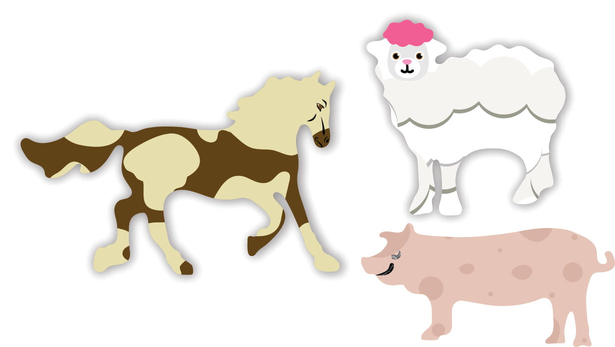 Barnyard Stencils & Paper Set