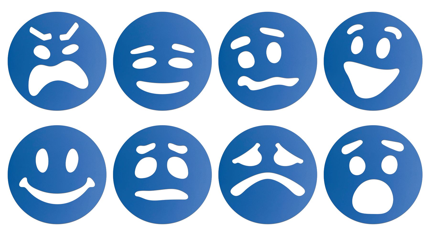 Emotion Token Stencils 8/pkg