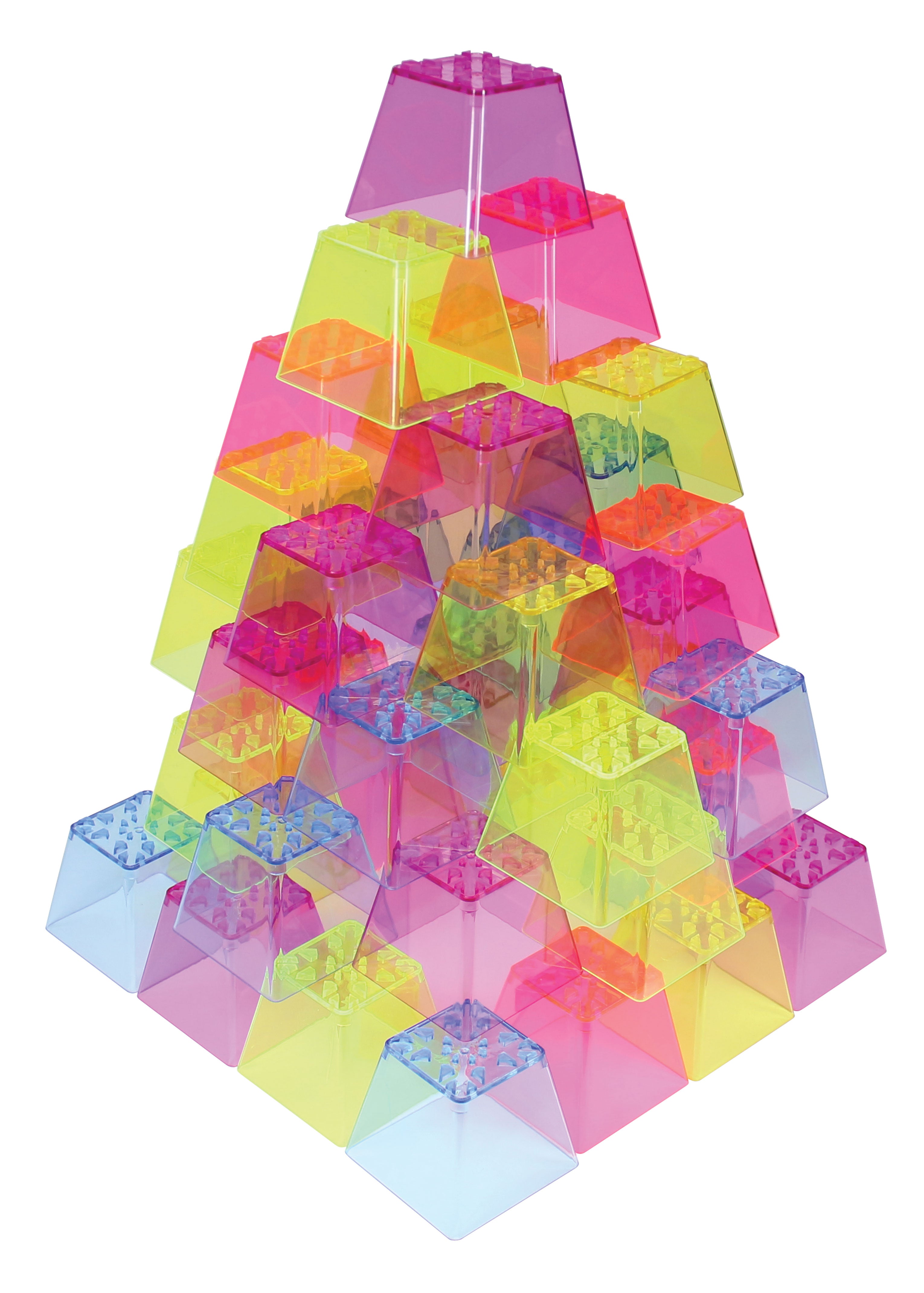 Crystal Color Stacking Blocks  50/pkg