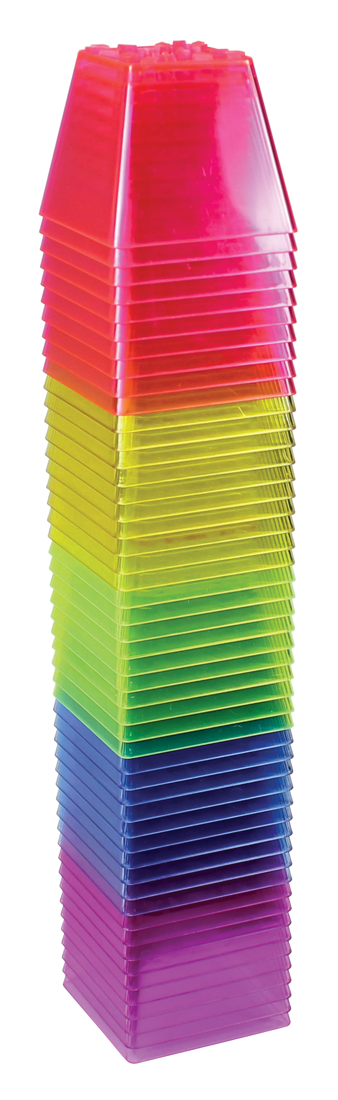 Crystal Color Stacking Blocks  50/pkg
