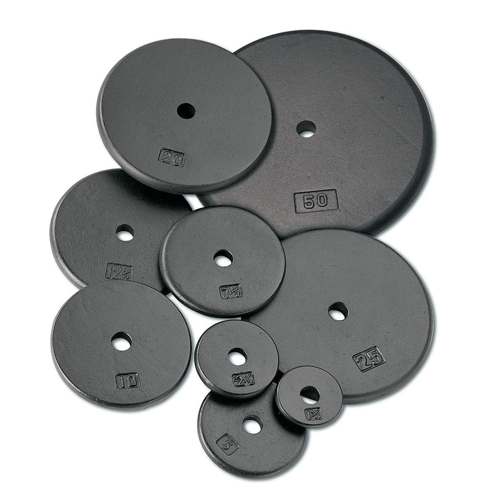Individual Cast Black 1" Plates 1.25, 2.5, 5, 7.5, 10, 12.5, 20, 25, 50 Lbs (Per Lb)