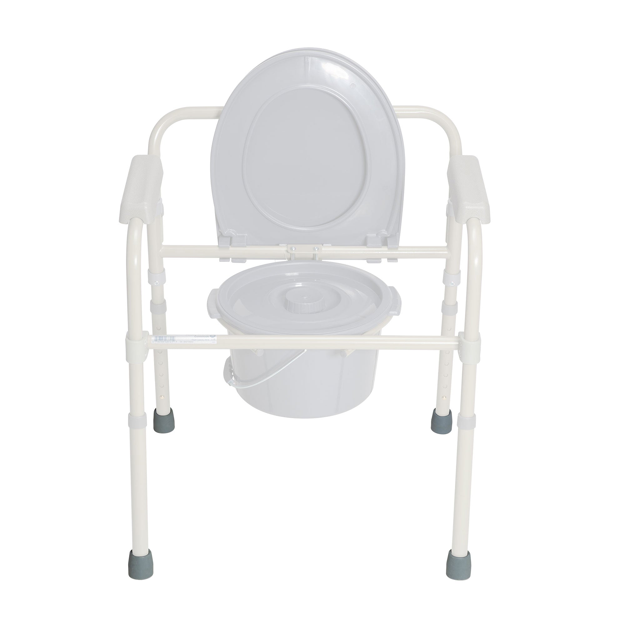 Folding Commode Rubber Tip, Grey