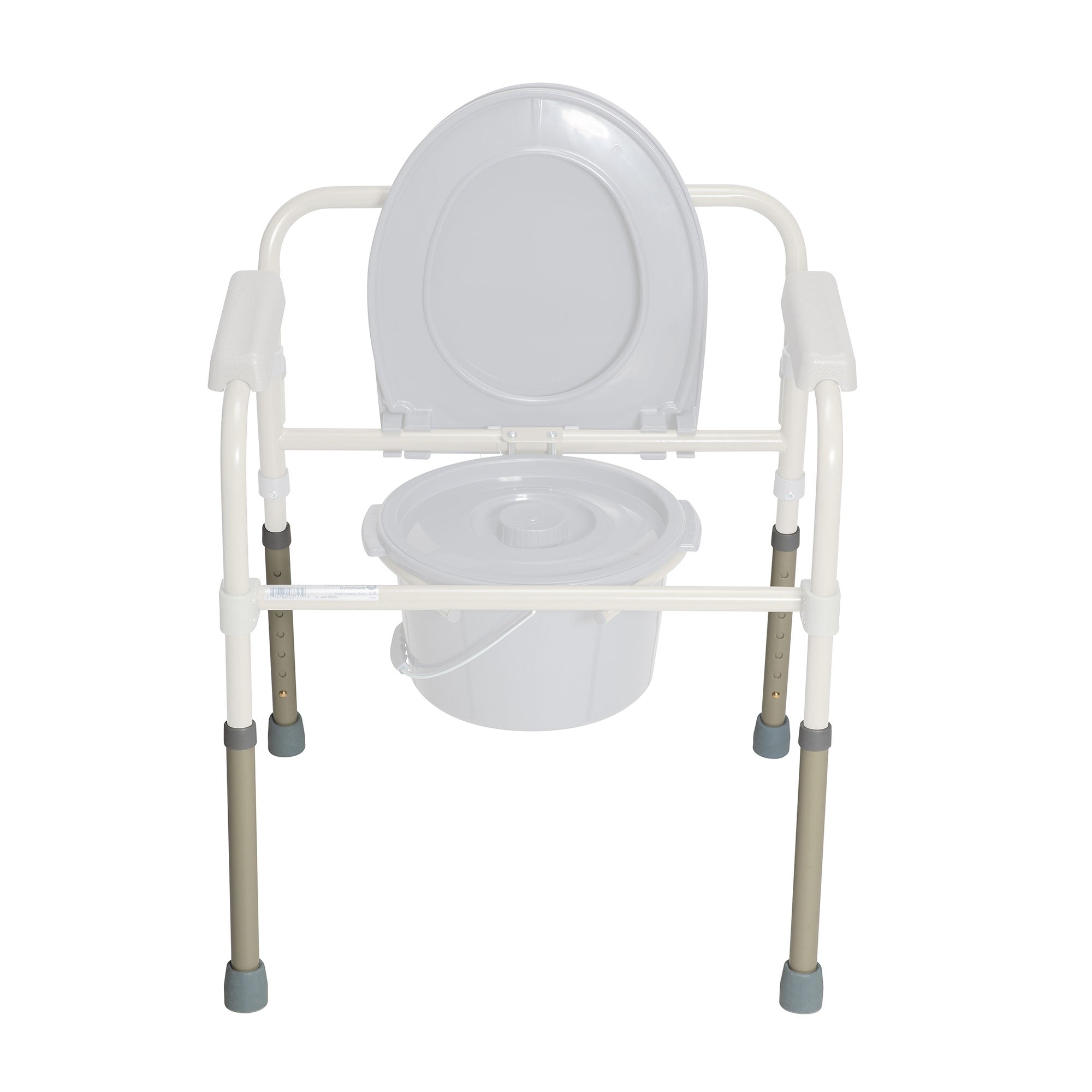 Bariatric Bedide Commode Extension Leg with Tip, Blue