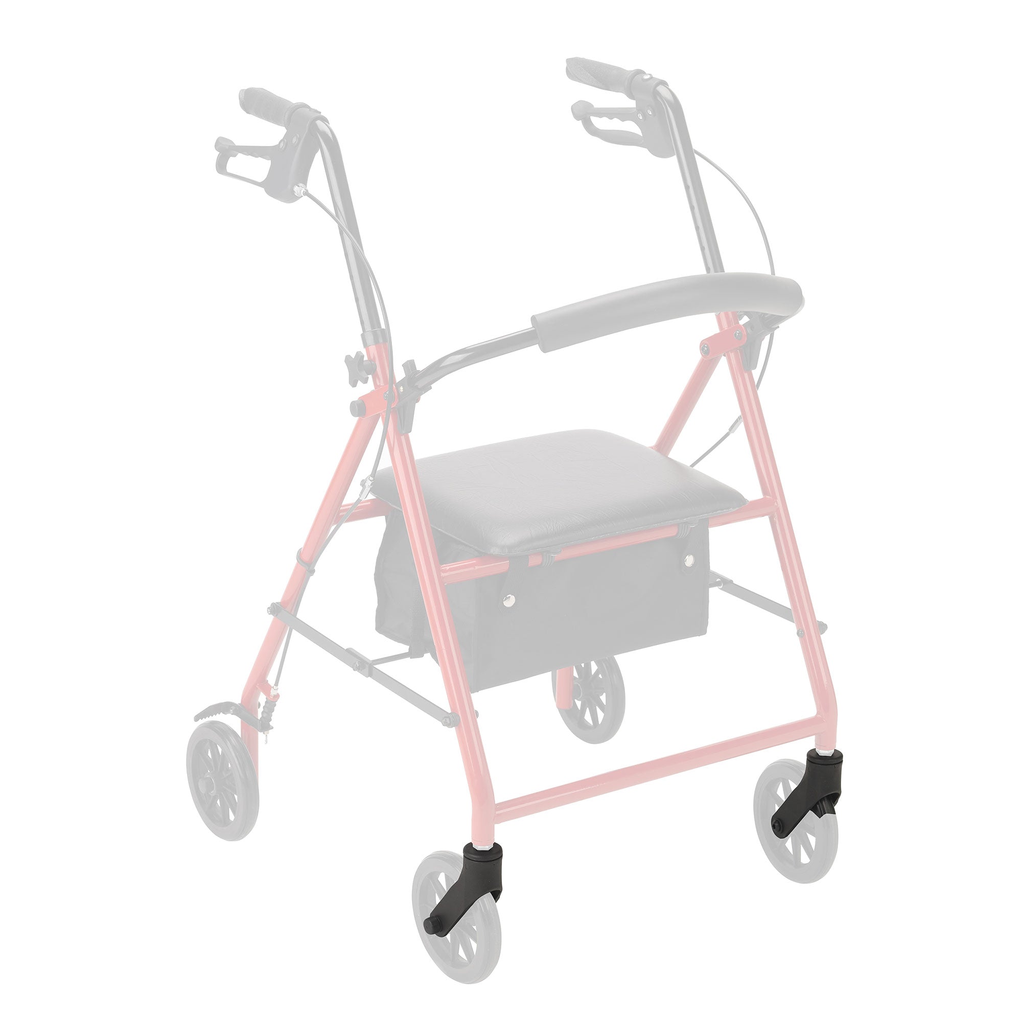 Rollator Front Caster Fork (Pair), Black