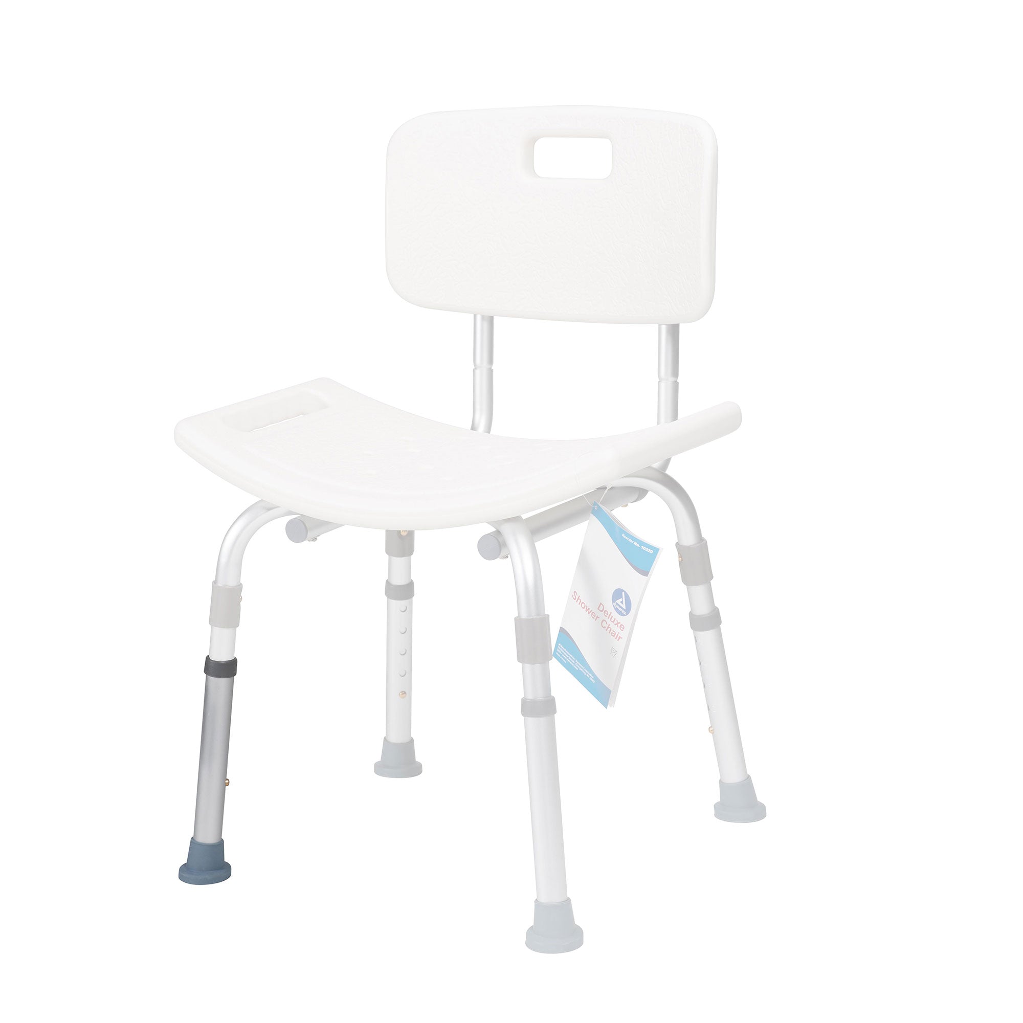 Shower Chair Extension Legs with Rubber Tips, Grey