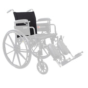 DynaRide 16" Reclining Wheelchair Back Upholstery, Black
