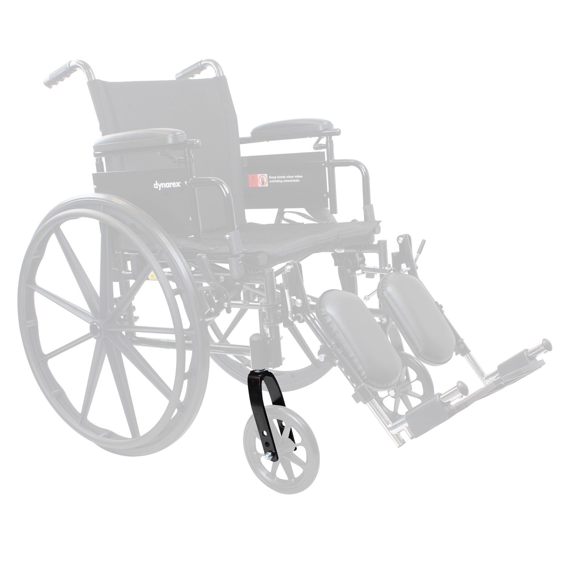 DynaRide S2 S3 S4 S7 HD Reclining Wheelchair Fork, Black