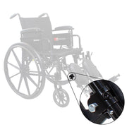 DynaRide Wheelchair Foot Rest Adjustment Lever, Black