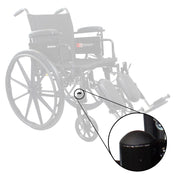 DynaRide Wheelchair Front Fork Stem Cap, Black