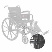 DynaRide S3 S4 S7 Wheelchair Rigging Pin, Silver