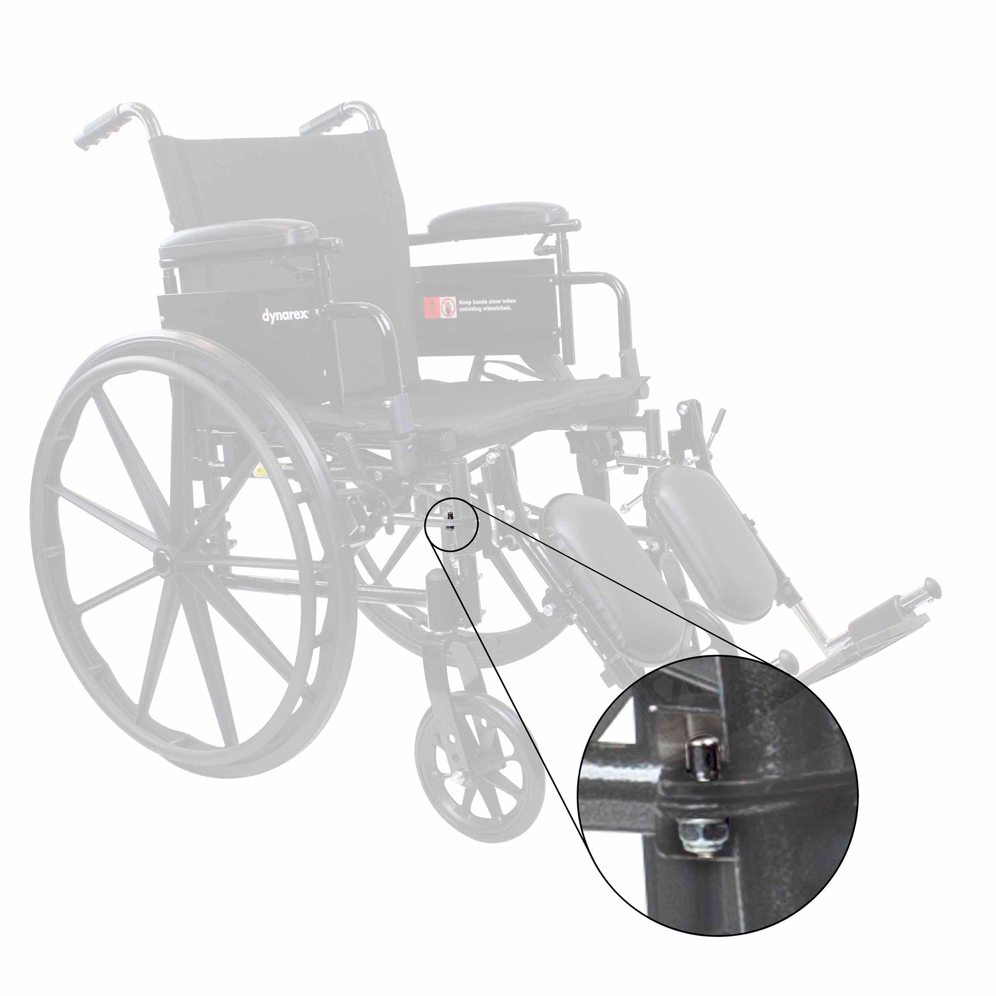 DynaRide S3 S4 S7 Wheelchair Rigging Pin, Silver