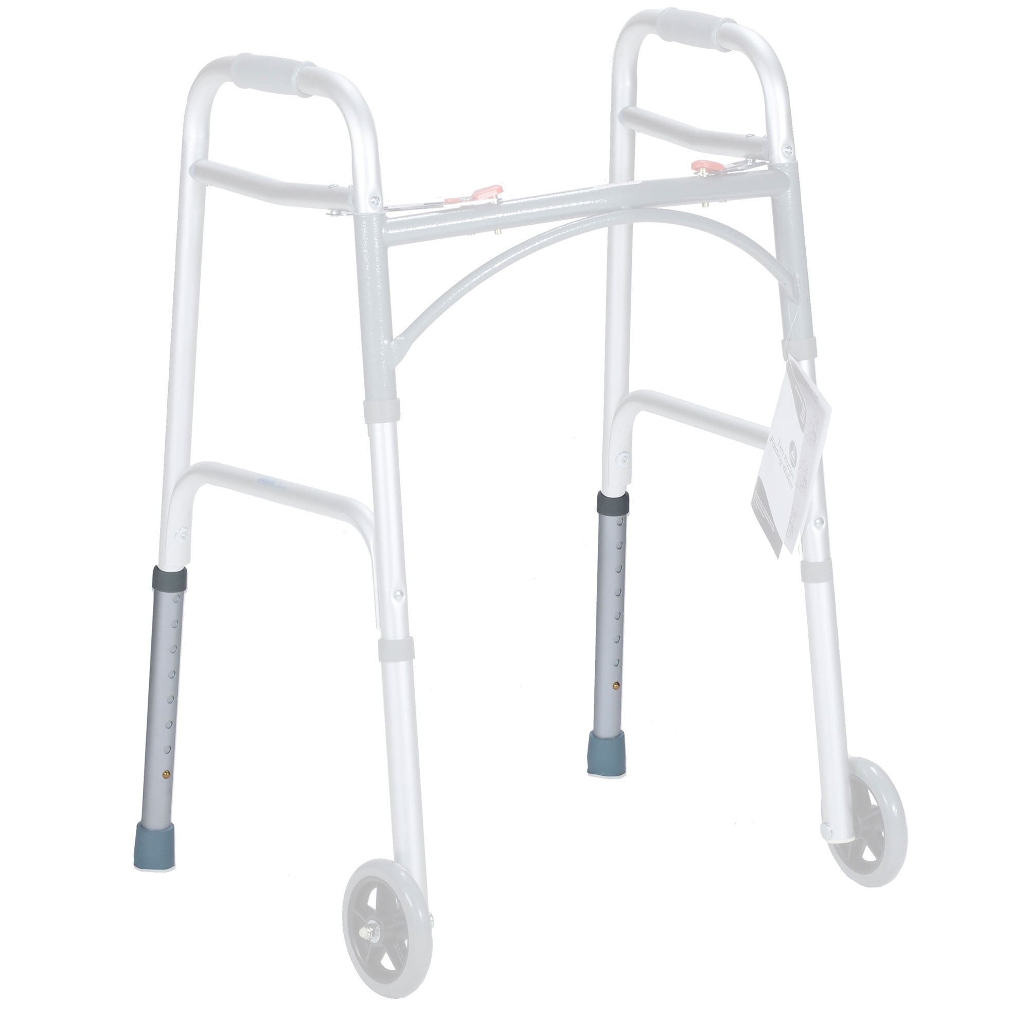 Walker Extension Leg with Rubber Tip, Grey