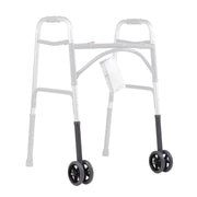 Walker Extension Leg with Dual Wheels, Grey