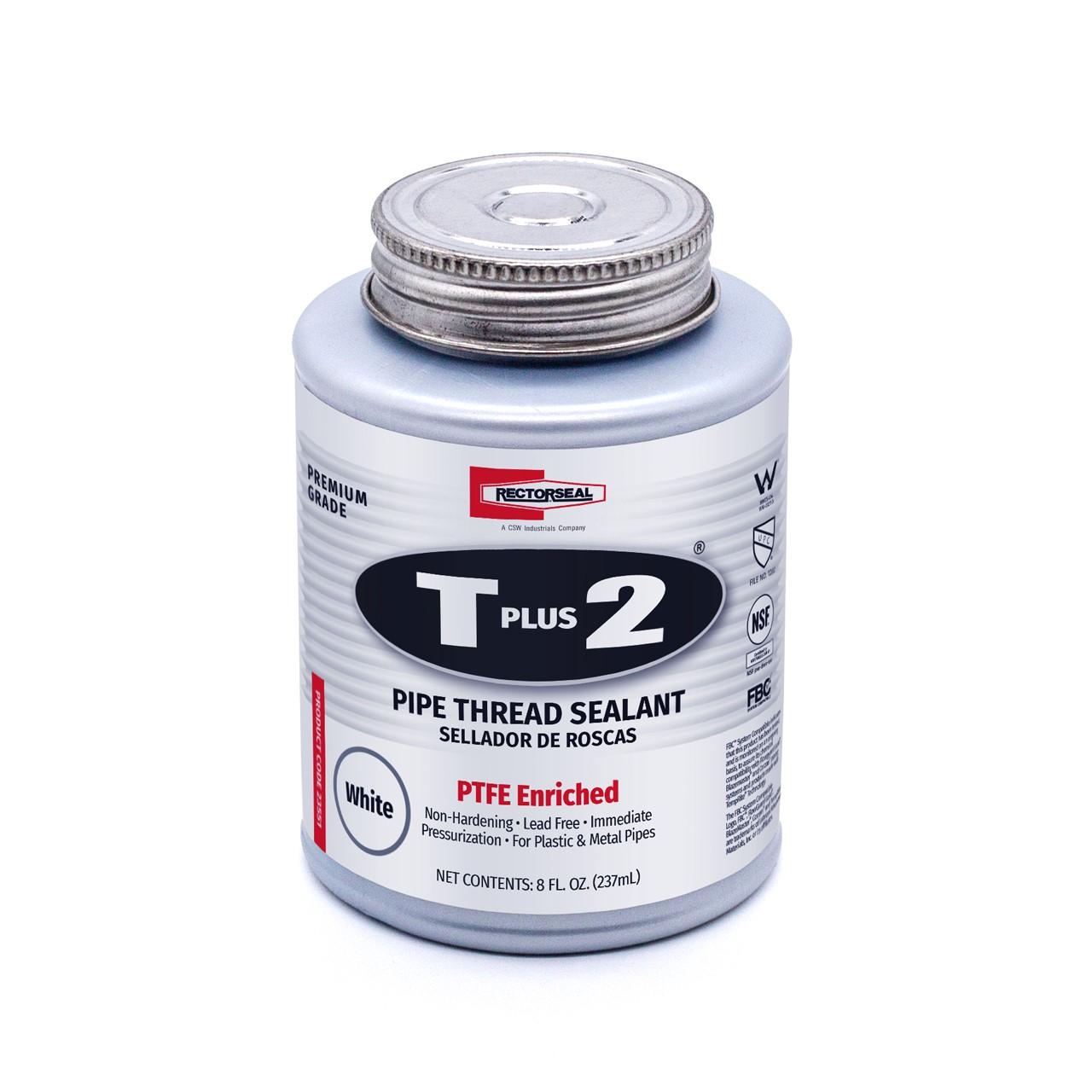 Rectorseal T Plus 8 Oz. White Pipe Thread Sealant with PTFE
