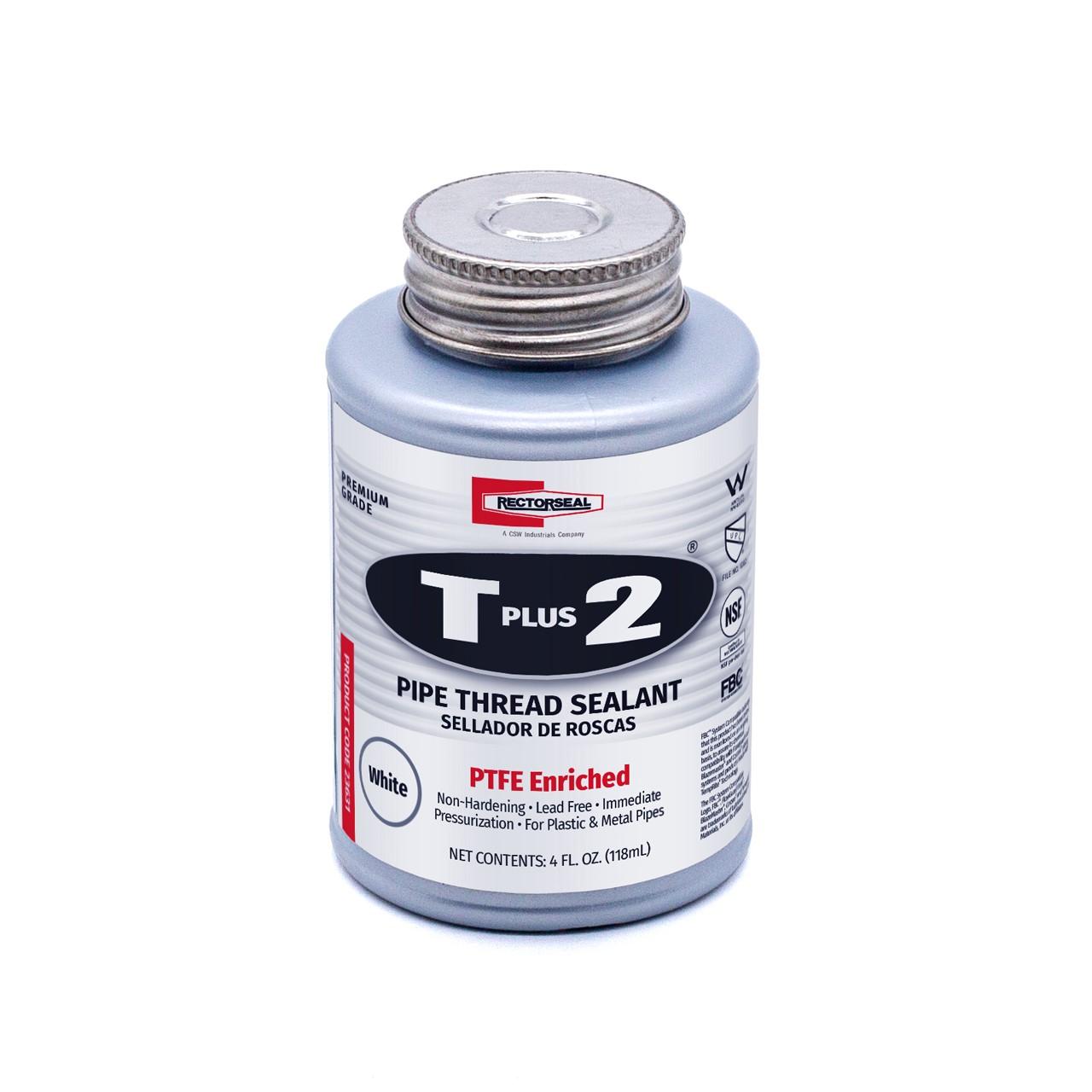 Rectorseal T Plus 4 Oz. White Pipe Thread Sealant with PTFE