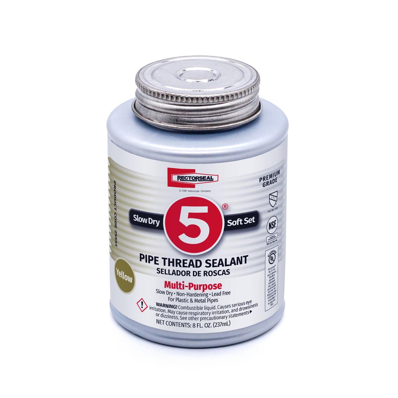 RectorSeal No. 5 8 Oz. Yellow Pipe Thread Sealant
