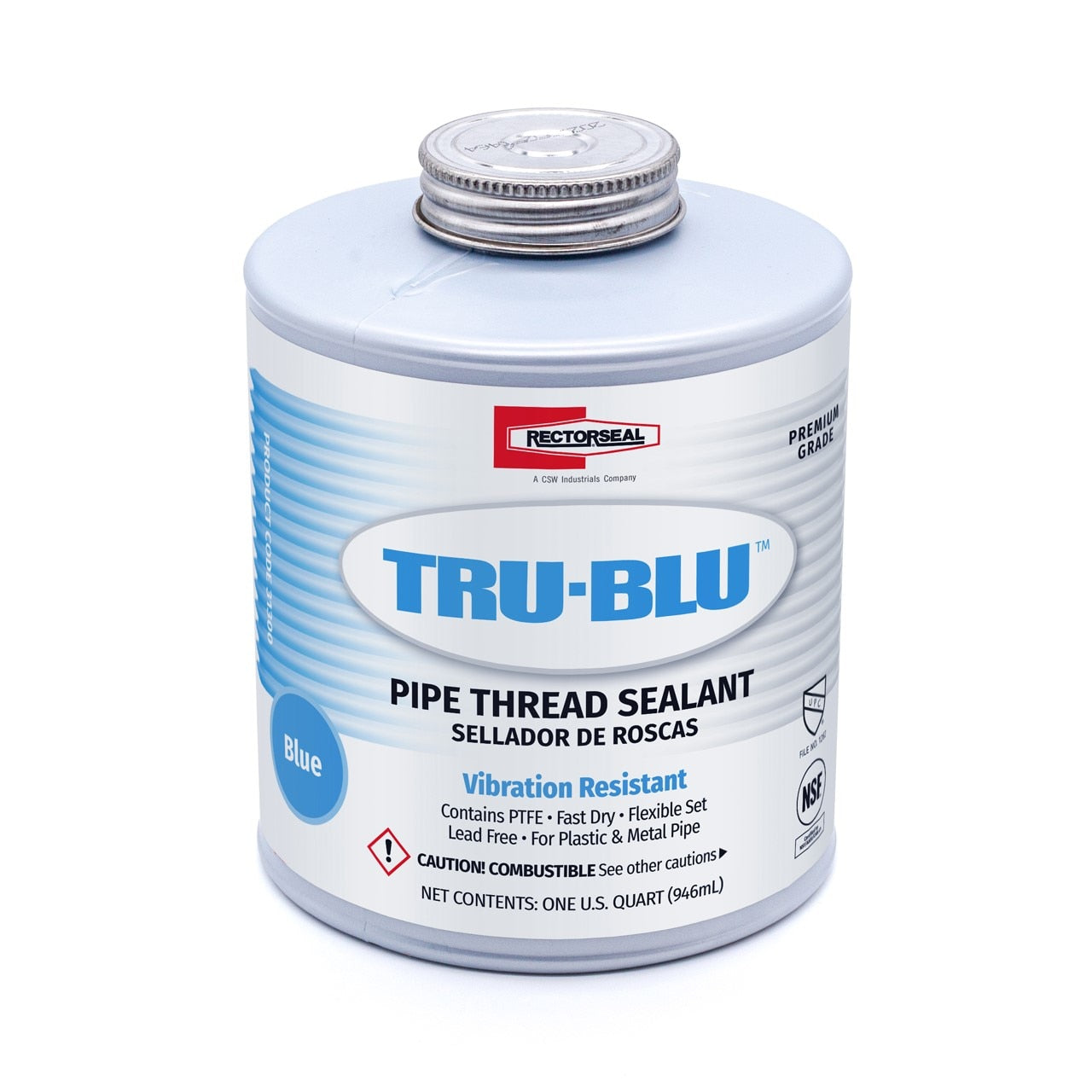RectorSeal Tru-Blu 1 Quart Blue Pipe Thread Sealant