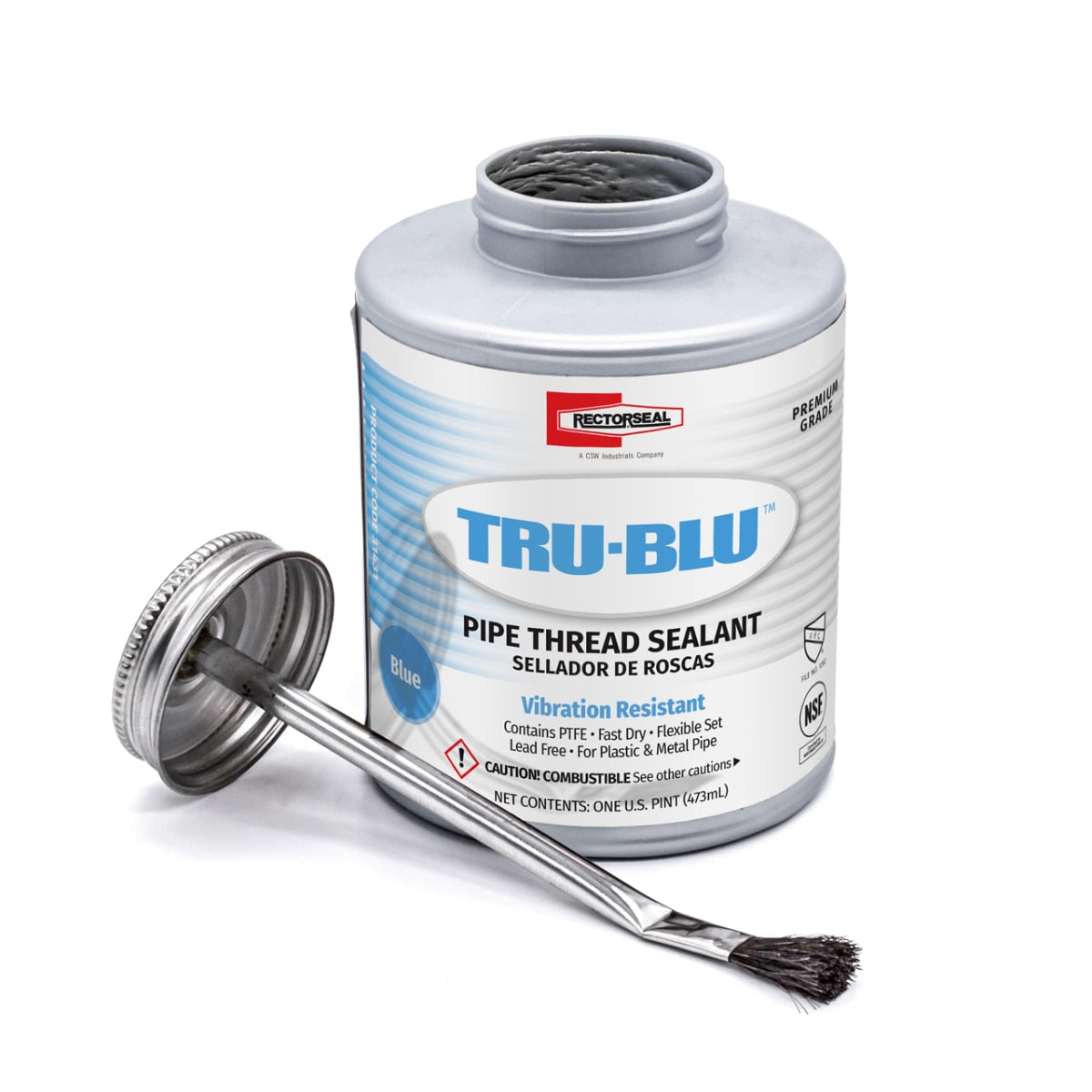RectorSeal Tru-Blu 16 Oz. (1 Pint) Blue Pipe Thread Sealant