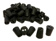 Stopper Rubber Black Size1-2 Hole