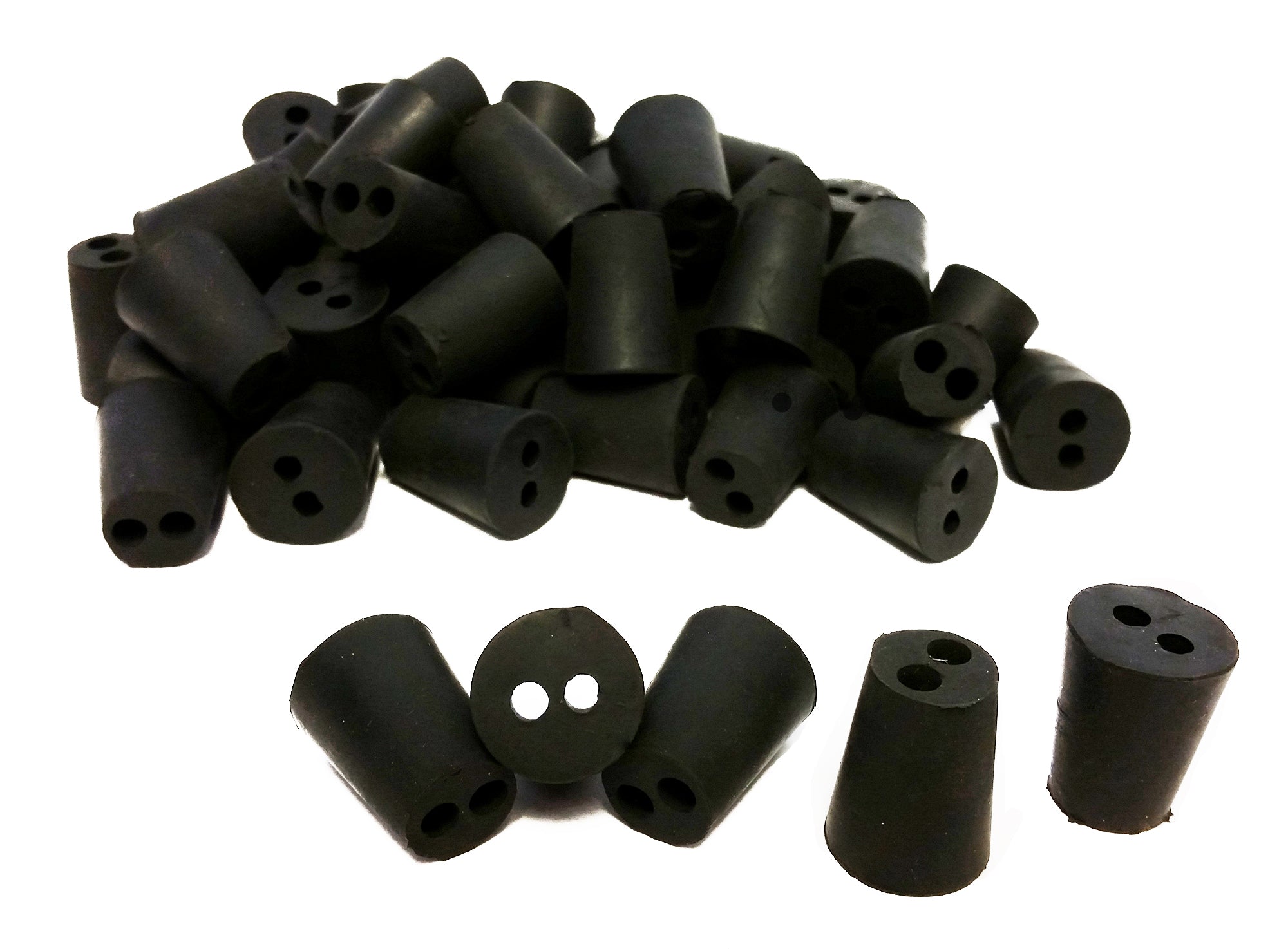 Stopper Rubber Black Size1-2 Hole