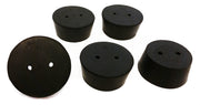 Stopper Rubber Black #11-2 Hole.