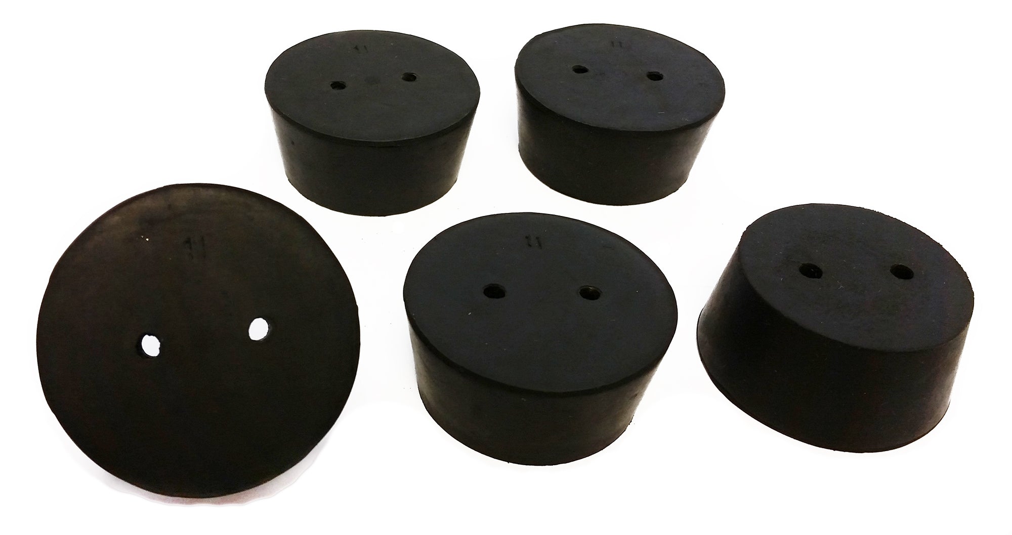 Stopper Rubber Black #11-2 Hole.
