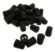 Stopper Rubber Black #2-2 Hole.