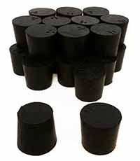 Stopper Rubber Black #5 Solid