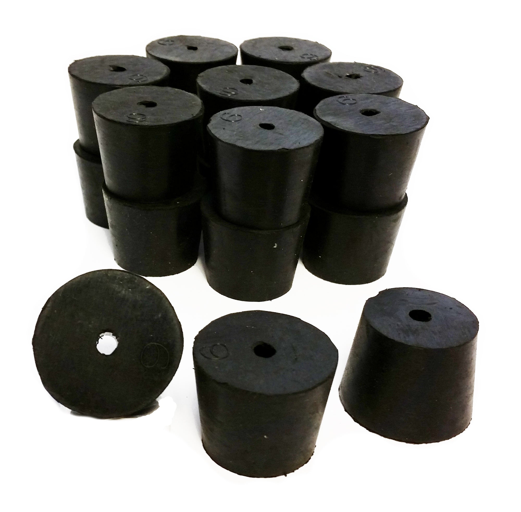 Stopper Rubber Black #6-1 Hole