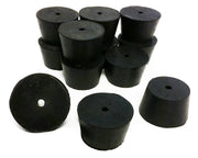 Stopper Rubber Black #8-1 Hole, 1 lb.