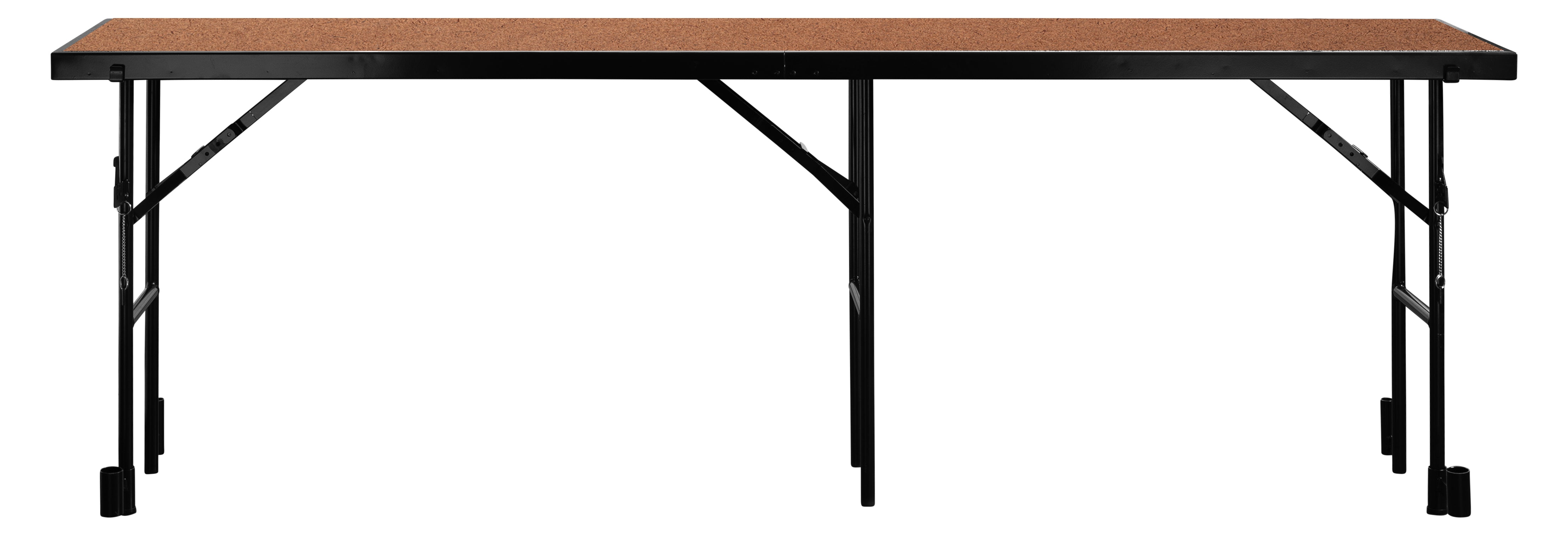 NPS® 18" x 96" x 32" Straight Standing Choral Riser, Hardboard, Surface Material: Hardboard, Frame Color: Black