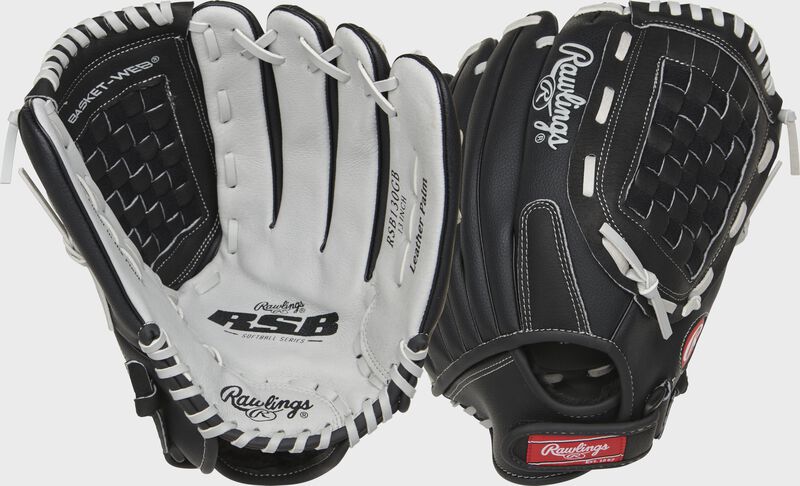 Rawlings Rsb Softball Series 13-Inch Softball Glove - Left Hand Thrower - Gray/Black