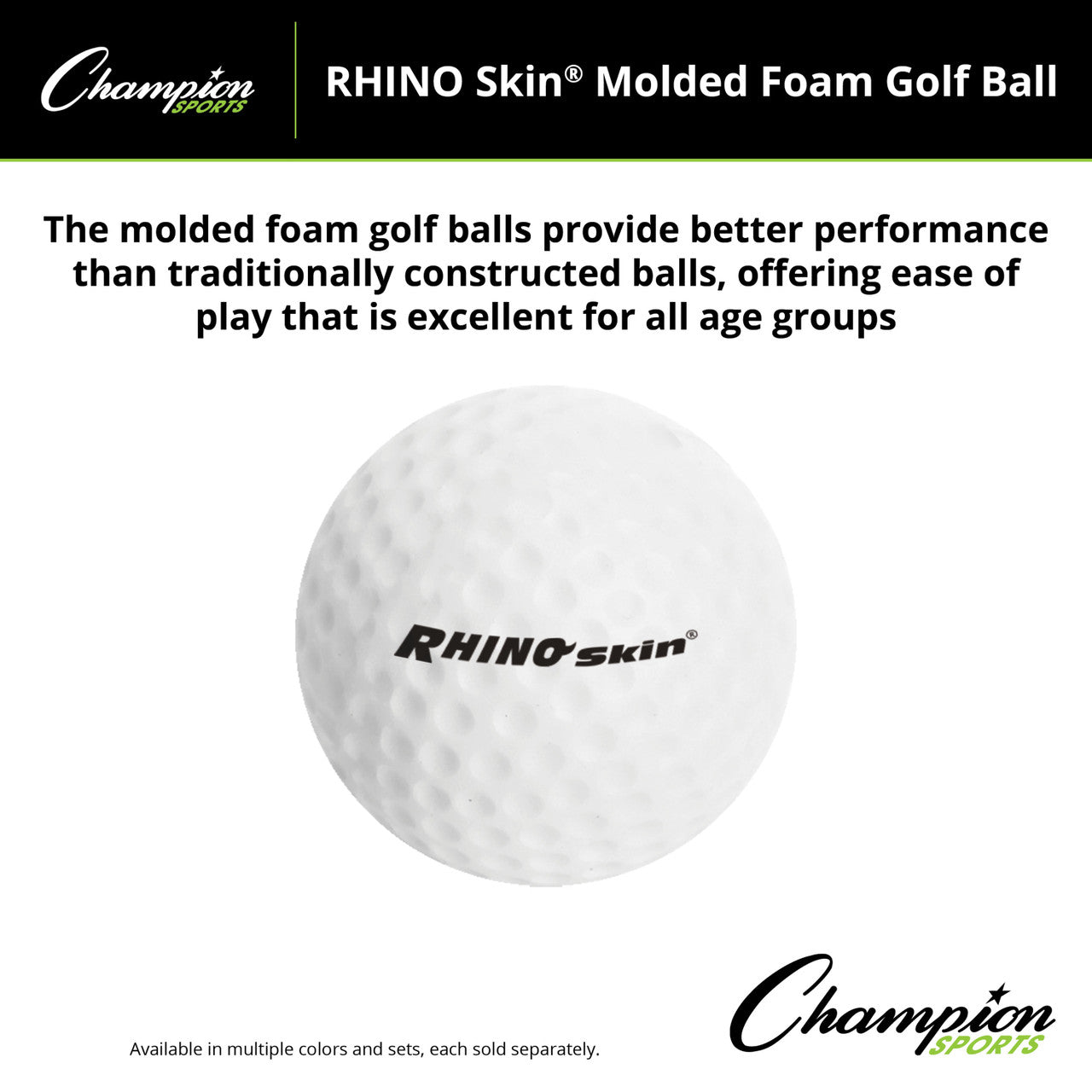 Rhino Skin® Molded Foam Golf Ball