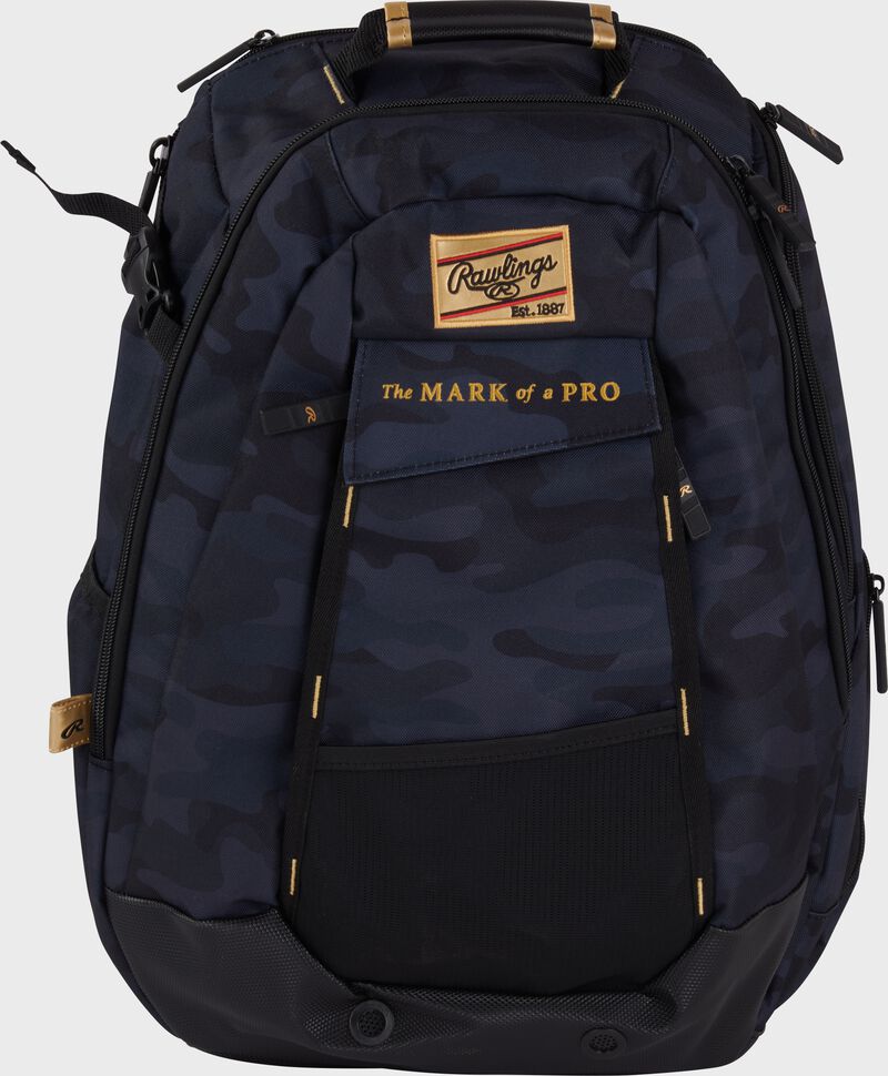 Rawlings Gold Collection Utility Backpack - Black/Camo
