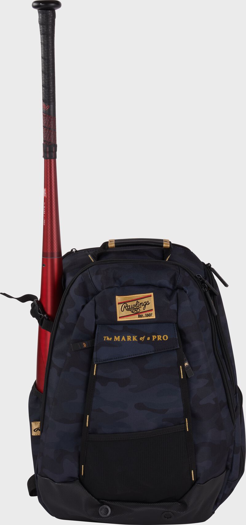 Rawlings Gold Collection Utility Backpack - Black/Camo