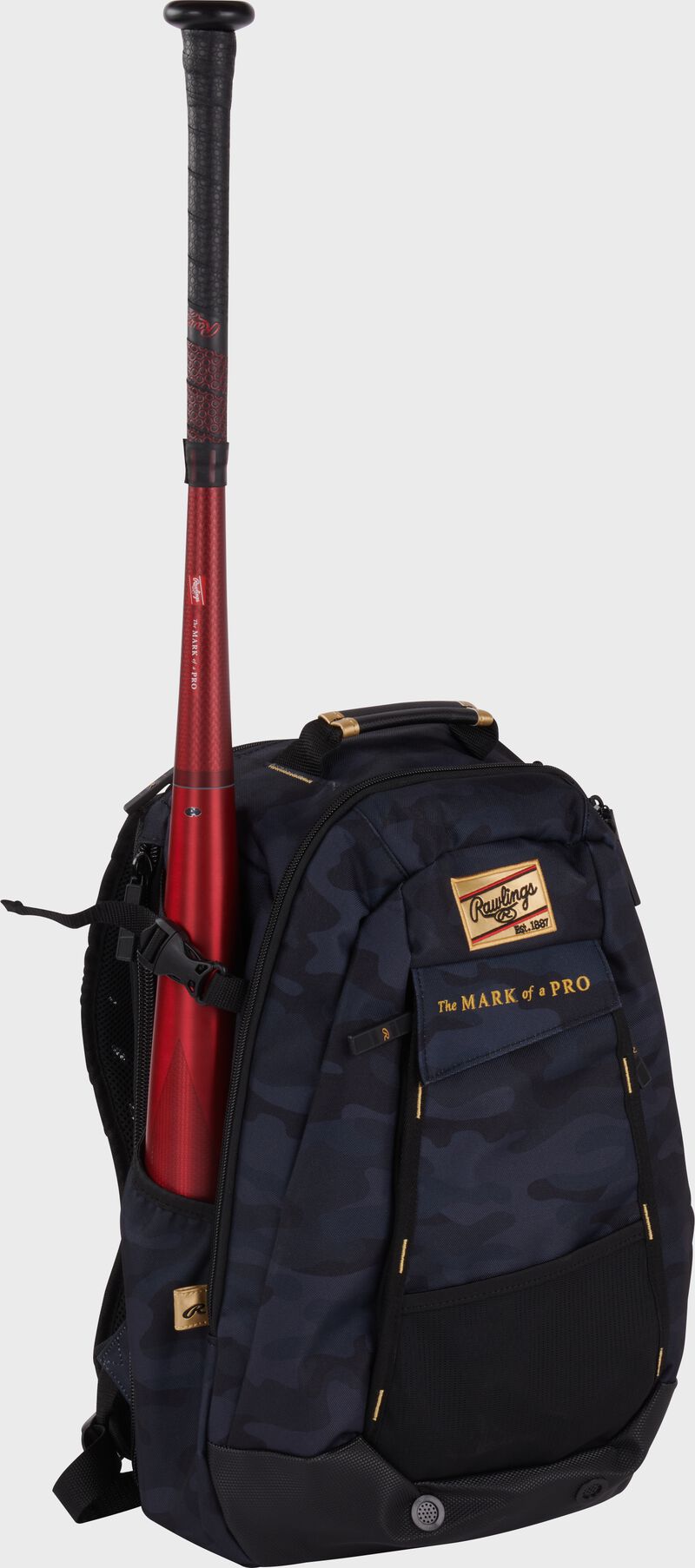 Rawlings Gold Collection Utility Backpack - Black/Camo