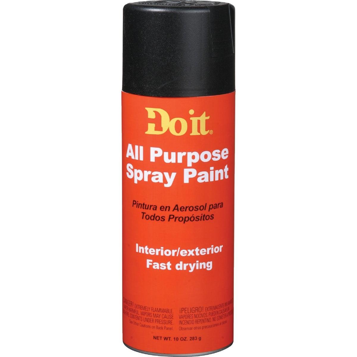 10 Oz. Flat All Purpose Spray Paint, Black