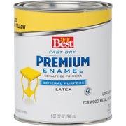 Fast Dry Acrylic Latex Gloss Premium Enamel, Sun Yellow, 1 Qt.