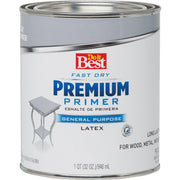 Premium Latex Interior/Exterior Primer, Gray, 1 Qt.