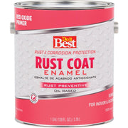 Rust Coat Enamel Primer, Red Oxide, 1 Gal.