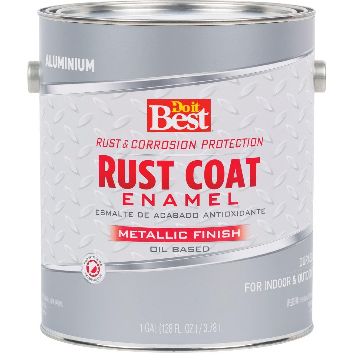Rust Coat Oil-Based Gloss Enamel, Aluminum, 1 Gal.