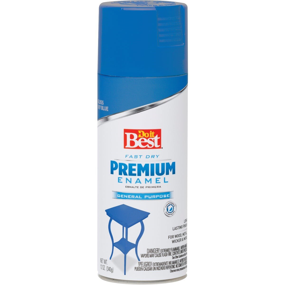 Premium Enamel 12 Oz. Gloss Spray Paint, Ocean Blue