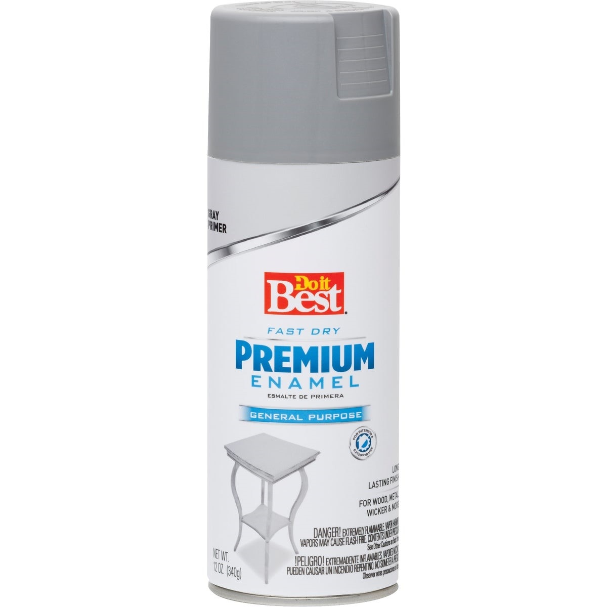 Premium Enamel Gray 12 Oz. All-Purpose Spray Paint Primer