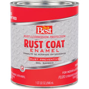 Rust Coat Oil-Based Gloss Enamel, Bright Red, 1 Qt.