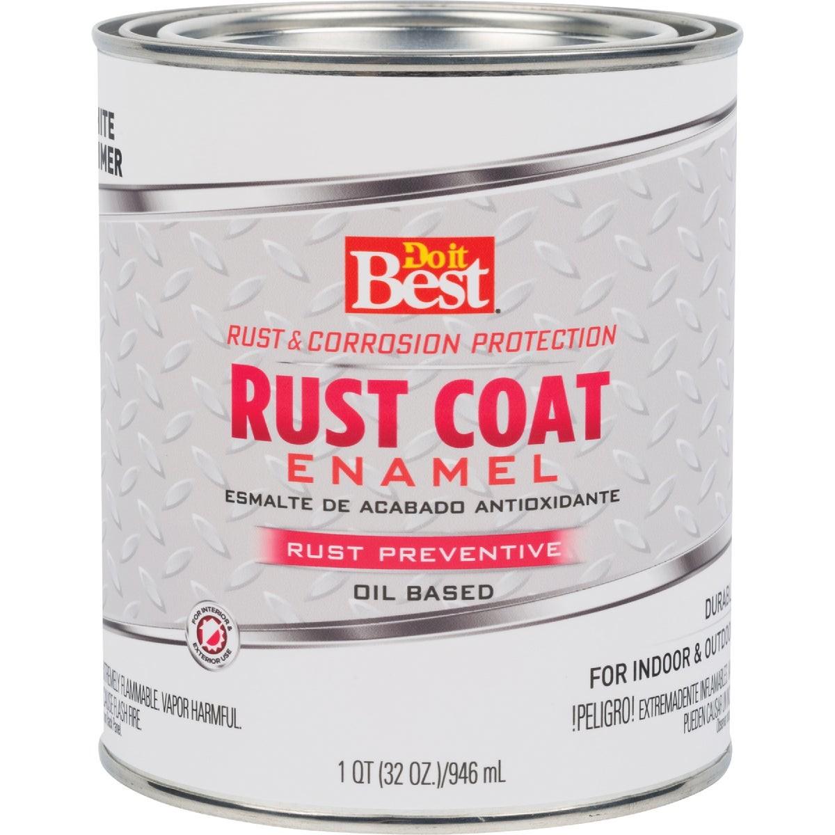 Rust Coat Enamel Primer, White, 1 Qt.
