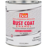 Rust Coat Enamel Primer, White, 1 Qt.