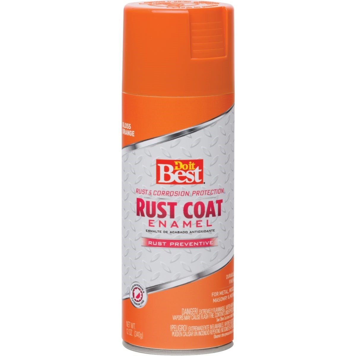 Rust Coat Gloss Orange 12 Oz. Anti-Rust Spray Paint