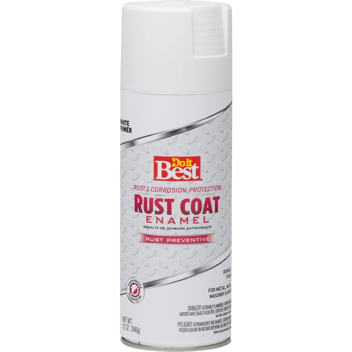 12 oz. White Rust Coat Enamel