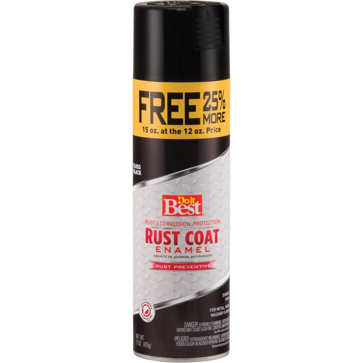 Rust Coat Gloss Black 15 Oz. Anti-Rust Spray Paint
